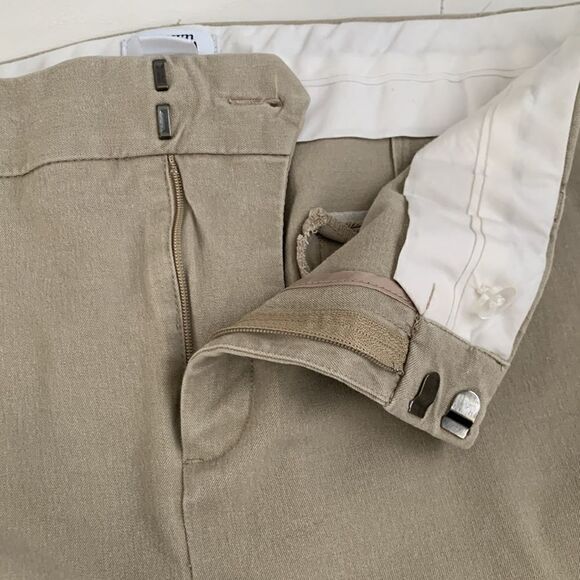 Crew & Ivy Stretch Cotton Blend Beige Women’s Pants Size 12 - Picture 8 of 10